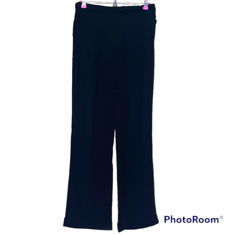 Lafayette 148 Wide Leg Dress Pants Black Sz 8